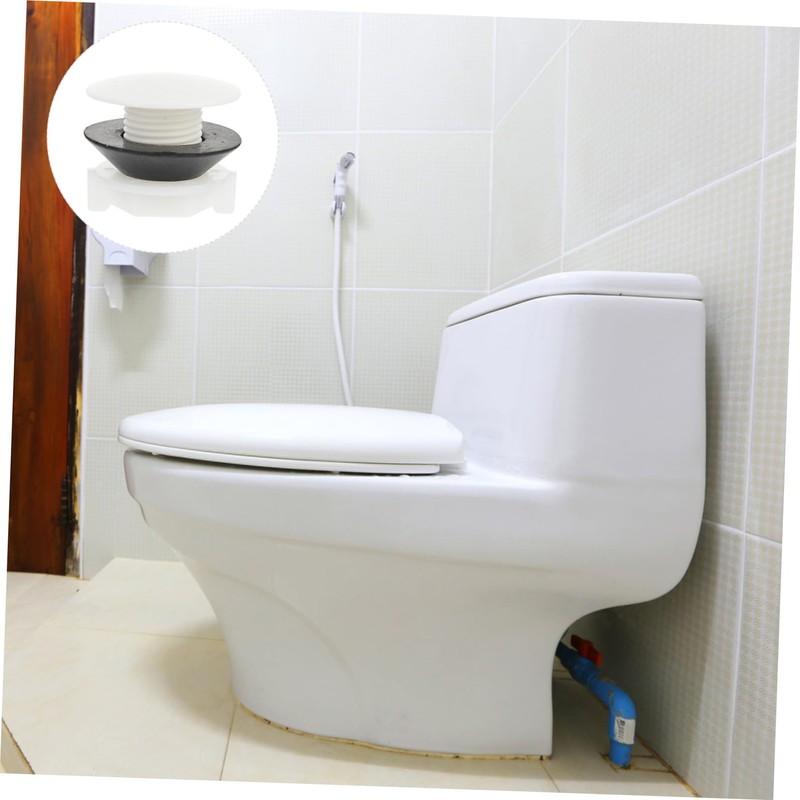 Tofficu 2Pcs Toilet Tank Plug Caps Durable Plastic Water Tower