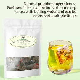 Chicory and Gardenia Honeysuckle Liquorice Herbal Tea Ready to Eat Convenient | Orange Peel & Chrysanthemum – Cool Relief from Heat | 12 Tea Bags - Specification: 1pc