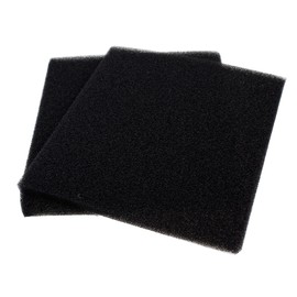 AQUANEAT 2 Pack Aquarium Bio Sponge Filter Media Pad Cut-to-Size Open Cell Foam Sheet for Fish Tank Sump (9" x 9" x 0.5") Black