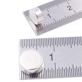 Brudazon 60 Mini Disc Magnets 7 x 3 mm N52 Strongest Level Neodymium Magnets Ultra Strong Power Magnet for Model Making, Photo, Whiteboard, Notice Board, Fridge, Crafts, Magnetic Disc Extra Strong