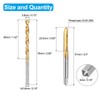 sourcing map Tap and Drill Bit Set, 1pcs 10-24 UNC
