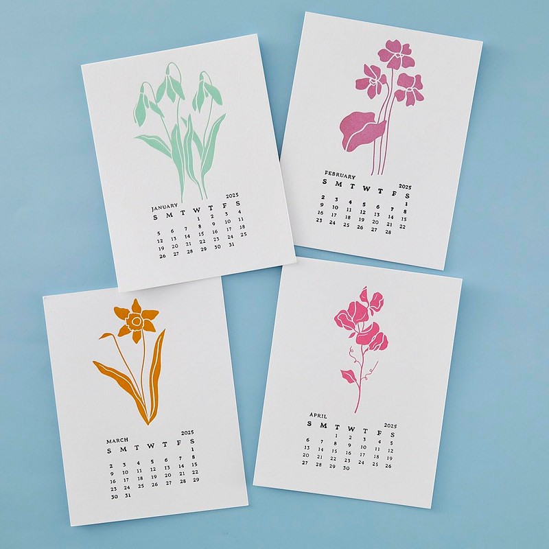 Spellbinders Florals Through The Year BetterPress Plates Bundle, Metal, ONE