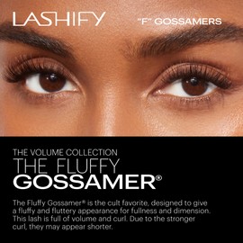 Lashify Fluffy 12mm Gossamer DIY Eyelash Extensions Refill, Truffle Color, Easy False Lashes To Add Fullness and Dimension