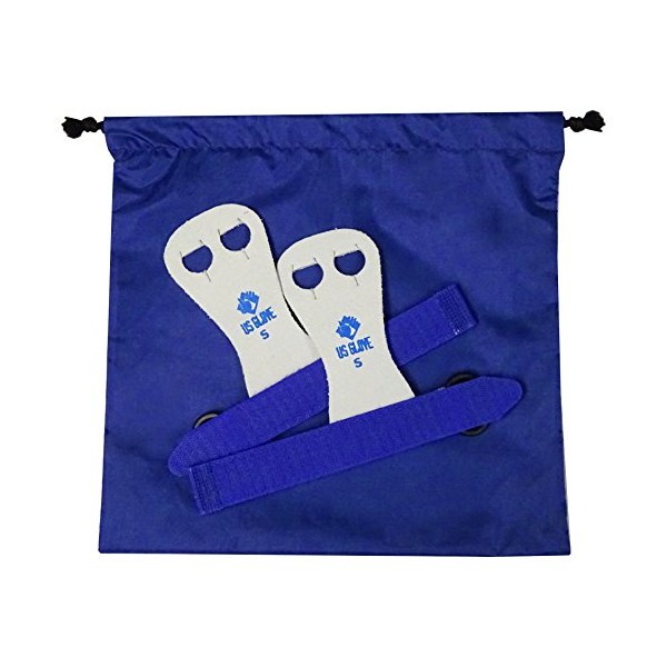 Z ATHLETIC Rainbow Beginner Grips & Grips Bag Bundle for Gymnastics (Small, Blue)