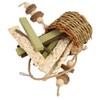 AIMALL Natural Pet Chew Toy Set for Small Animals -