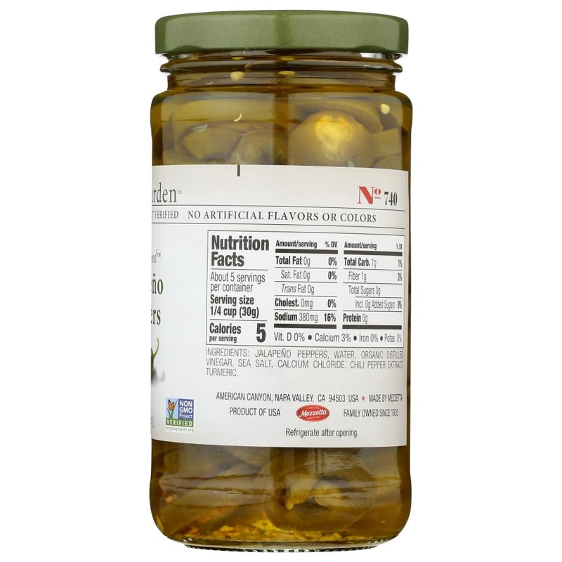 Jeff's Naturals Sliced Tamed Jalapeno Peppers, 12 Ounce (Pack of