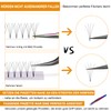 Ready-to-Use Fan Eyelash Extensions, 4D-D-0.10-12, Eyelash Fans, Soft, 4D, 6D,