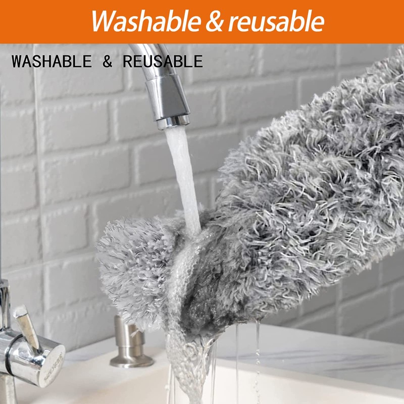 Dusters for Cleaning High Ceiling Fan, Newliton Microfiber Feather Duster
