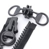 Extra Large Zipper Jumbo Zipper Double-Sided Open Black Resin Zipper