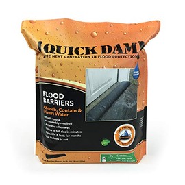 Quick Dam QD610-1 Water-Activated Flood Barrier-1 Pack, Black, 10-ft