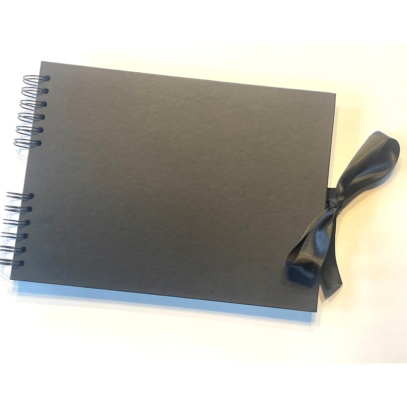 Gray Lane Scrapbook, 80 Black Page Photo Album, 12" x