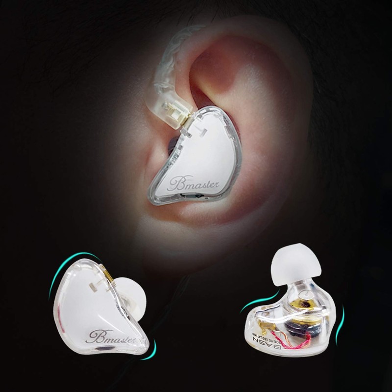 BASN Bmaster Three Dynamic Drivers In-Ear Monitors Headphones with Two