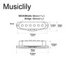 Musiclily Pro ST-50S Staggered Alnico 5 Single Coil Pickup Neck