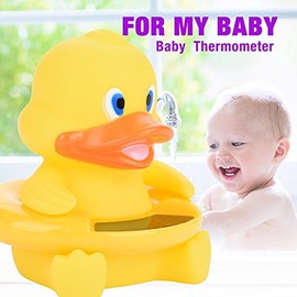 ZJchao Termómetro del baño del bebé, exhibición de la Temperatura del LED Que Flota el Juguete Flotante Lindo del termómetro Animal(Duck)             