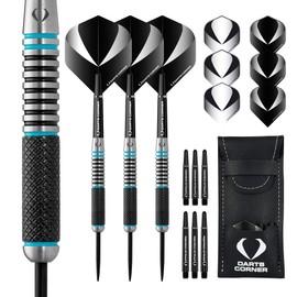 DESIGNA DARTS Corner Marine Steel Tip Dart Set | 80% Tungsten Barrel, M4, 24g (D0679)