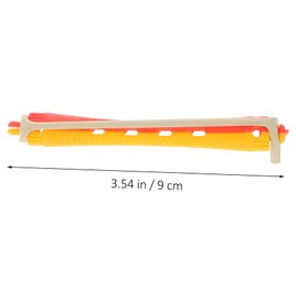 FOYTOKI Hair Rollers with Rubber Bands, 24pcs Hollow Roll Natural Hair Curler Curly Hair Tools Hair Perm Kit Hair Rollers, Plastic Man, As Shown, Cylindrical, One Count