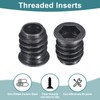 sourcing map 20Pcs Threaded Inserts, M10-1.5x20 Zinc Plated Carbon Steel