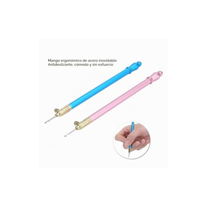 Agujas Tambour para Bordar Set de 6 con Mango Acero