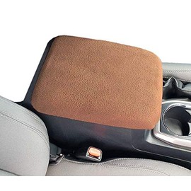 Car Console Covers Plus Made in USA Designed for Lexus RX350 2016-2022 Fleece Auto Armrest Center Console Cover Protector Brown