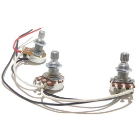 Guitar wiring kit 2 volume 1 tone including potentiometers and capacitor