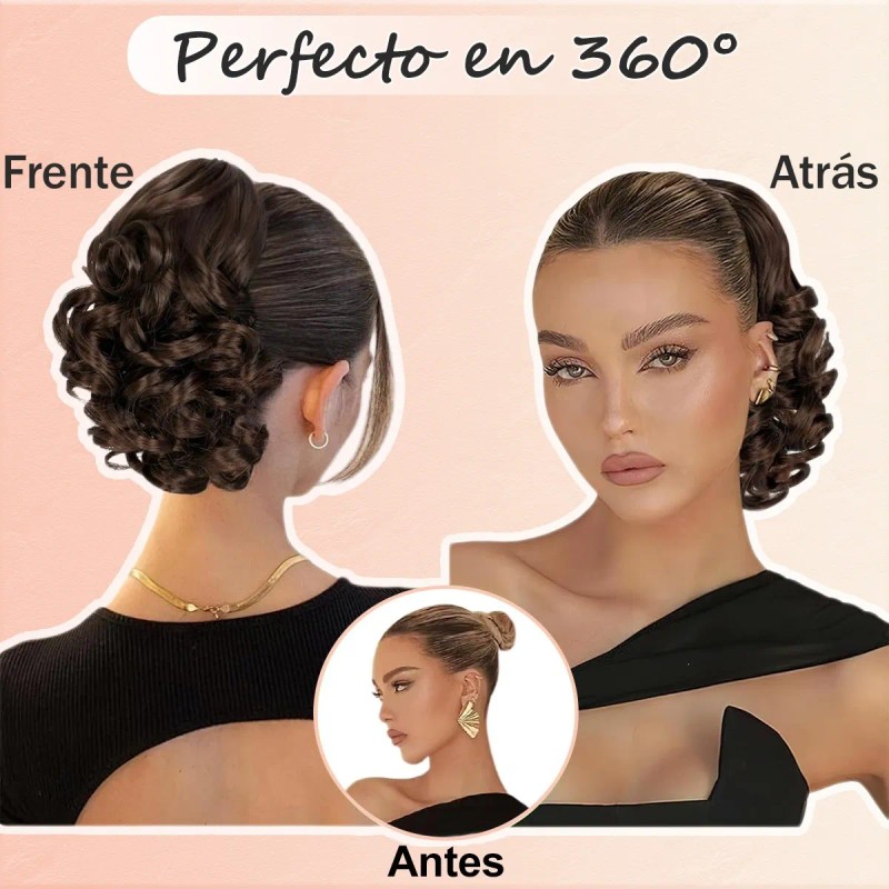 Extensiones De Cabello De Pelo Ondulado Coleta De Cabello
