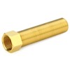 GASHER 2PCS 100mm Extension Brass Pipe Fitting, 1/2" Female to