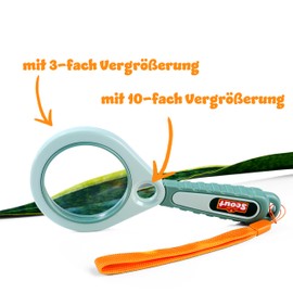 Simba Scout Magnifying Glass - 3x and 10x Magnification Large and Small Lens for Exciting Discoveries Outdoor Explorer Toy 18cm Ages 3+