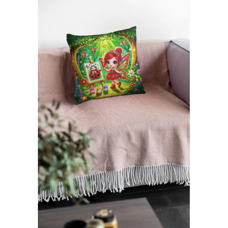 Cojines Baratos Mariposas Decoración Set De 4 Pz Infantiles