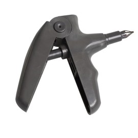 Dental Ligature Tie Gun Orthodontic Ligature Ring Placement Dispenser Tool Ligature Gun Dispenser Braces Rubber Band Tool (Grey)