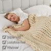 Maetoow Tighter Version Chenille Chunky Knit Blanket Throw （50×60 Inch）,