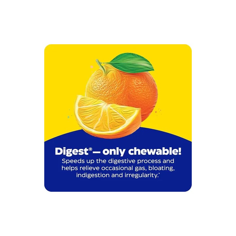 Enzymedica Digest Complete Enzimas Masticables 60 Tabs Naranja