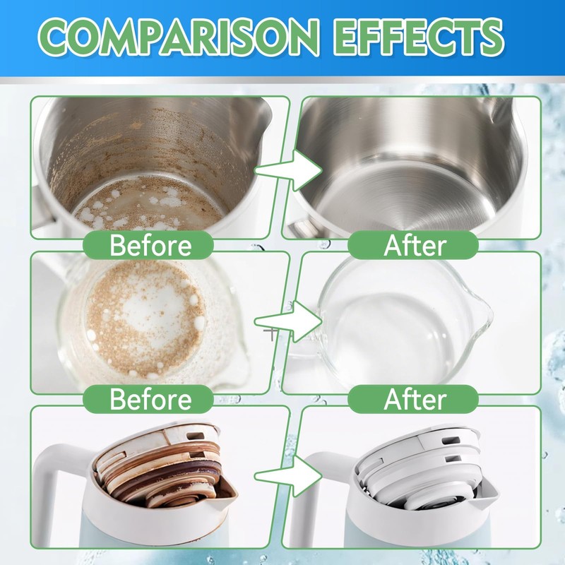 Kettle Descaler Tablet, Kettle Cleaner Remove Hard Water & Mineral
