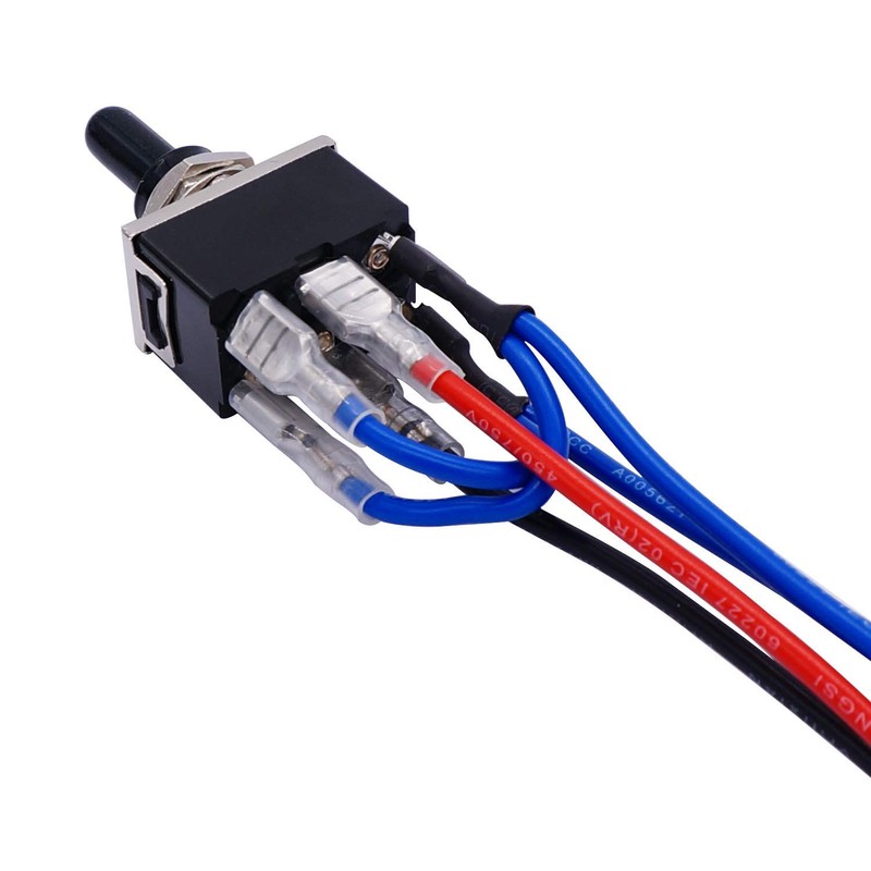 Taiss/Motor Toggle Switch 6 Pin 3 Position Momentary(ON)/Off/(ON) DPDT Reverse