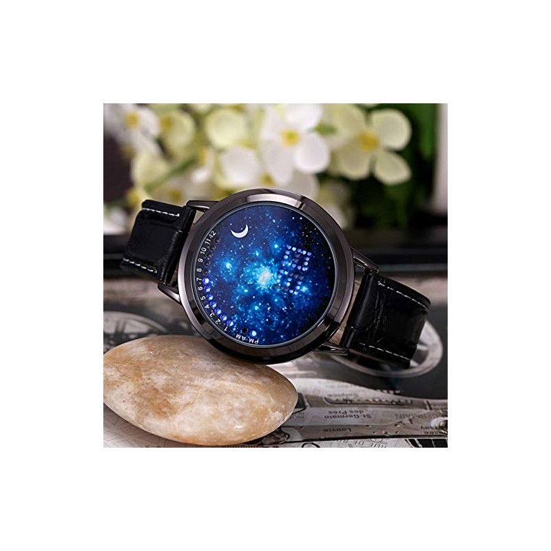 MINILUJIA LED Touch Screen Watch Unique Cool Watch Meteor Shower/Wish