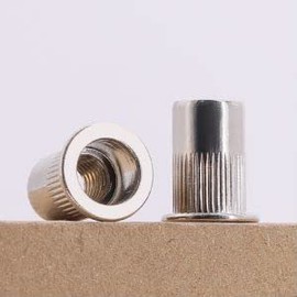 M10-1.5 x 21mm (20 pcs) Rivet Nuts, 304 Stainless Steel 18/8