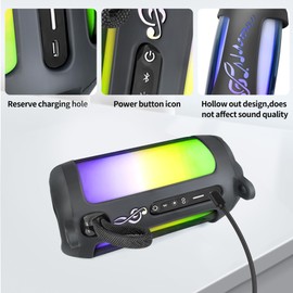 Silicone Carrying Cover for JBL Pulse 5,Travel Protective Soft Silicone Cover Sleeve Case Fit for JBL Pulse 5 Bluetooth Speaker (Black)