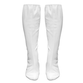 Sanctuarie Designs Star Princess Plus Size Costume Stretchy White Lycra Boot Covers Only (4X-8X)