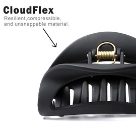 4Pcs Soft Cloud Hair Clips for Women,Silicone Hair Claw for Women Hair Clip,Volume Hair Claw Colorful Kabuki Y2K Clip for Thick or Thin Hair Strong Hold No Slip Barrettes