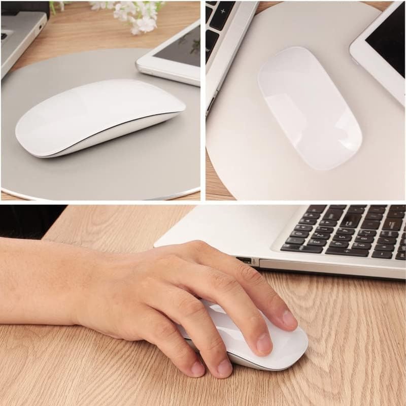 Wireless Bluetooth Mouse Ergonomic Curved Optical Touch USB C Rechargeable