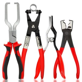 Hose Clamp Pliers Set with Hose Clamp Clic-R Collar Plier, Hose Remover Plier, Petrol Clip Pipe Plier for Auto Maintenance