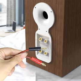 XMSJSIY 1/4 TS to Banana Plug, 6.35mm TS Phono to Banana Plug Speaker Audio Cable,Gold-Plated 1/4 TS Male to Dual Banana Plugs OFC HiFi Speaker Wire for DJ Application, Mixer, Headphone Jack-2m