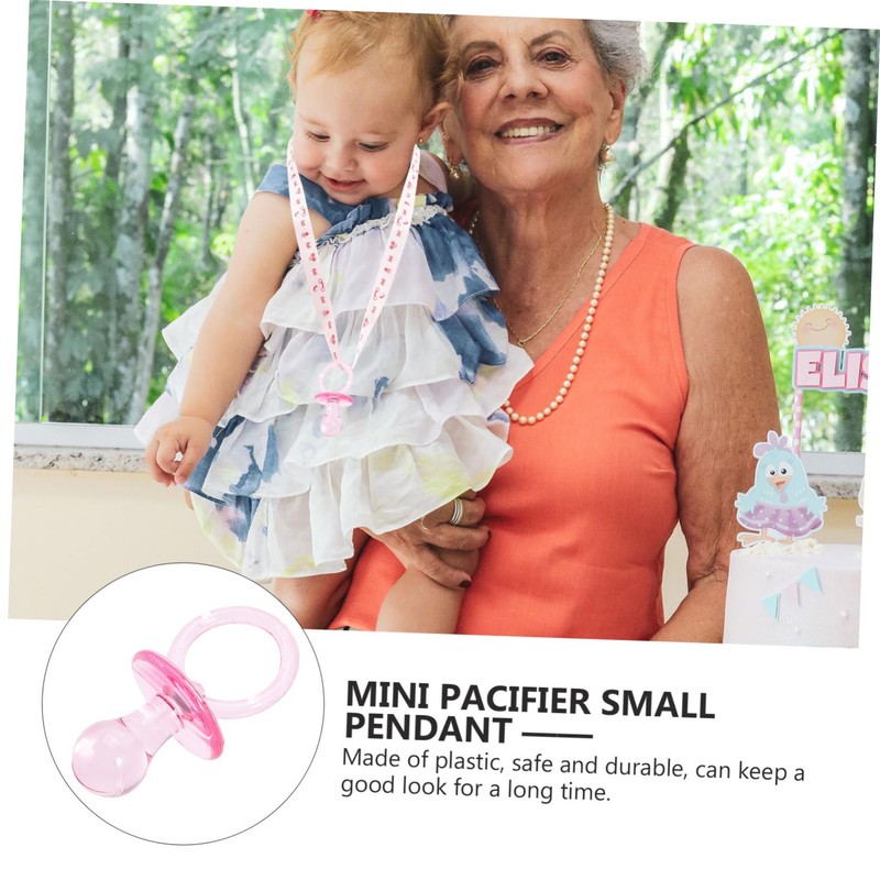 CORHAD 20Pcs Mini Plastic Pacifiers Unique Party Favors for Showers
