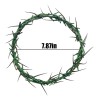 Corona de Espinas Plástico Verde Para Decoración y Semana Santa