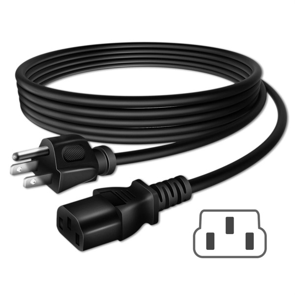 Fite ON 6ft UL AC Power Cord Cable for MSI