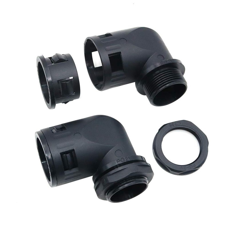 Namvo Corrugated Pipe Connector 90 Degree AD21.2 PG16 Pipe Hose
