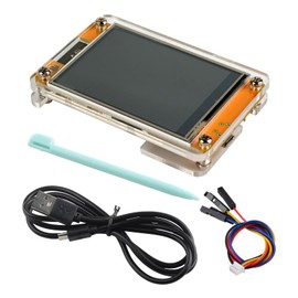 2.8-inch ESP32 Display with Acrylic case, ESP32-2432S028R 2.8'' Resistive Touchscreen, 240x320 Resolution TFT ILI9341 Driver LCD Module, WiFi+BT ESP32-WROOM-32 Development Board for Arduino IoT