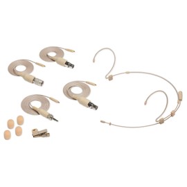 Samson DE50X Headset Microphone Mic w/4 Adapters, 2.5mm Capsule+Clip+Windscreens