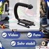 TronicXL Video Action Stabilising Handle Stabiliser with Cold Shoe for