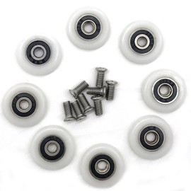 8 x Shower Door Rollers/Runners/Wheels 23mm Wheel Diameter 1015