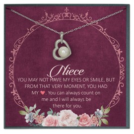 Grace of Pearl Niece Gifts from Aunt Niece Quotes Jewelry Gifts for Niece from Aunt Niece Necklace Aunt to Niece
